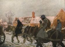 Six Mois Dans la Somme; Convoi d'artillerie 1916. Creator: Charles Hoffbauer