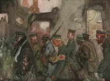 Six Mois Dans la Somme; Prisonniers allemands (septembre 1916) 1916. Creator: Charles Hoffbauer