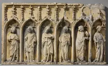Six Apostles from Retable, French, late 14th century. Creator: Unknown