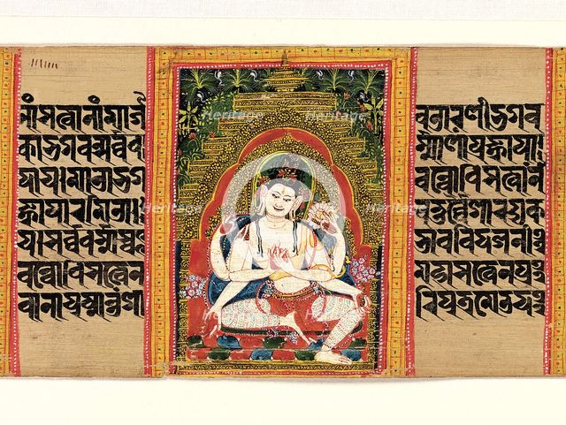 Six-Armed Avalokiteshvara Expounding the Dharma..., (Perfection of Wisdom) , early 12th century. Creator: Unknown.