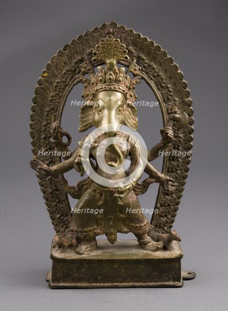 Six-Armed God Ganesha, 17th century. Creator: Unknown.
