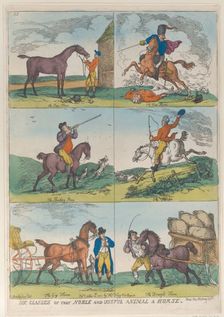 Six Classes of the Noble and Useful Animal a Horse, October 10, 1811., October 10, 1811. Creator: Thomas Rowlandson