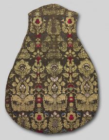 Six-Color Chasuble Front with Animal Pattern, 1415-25. Creator: Unknown