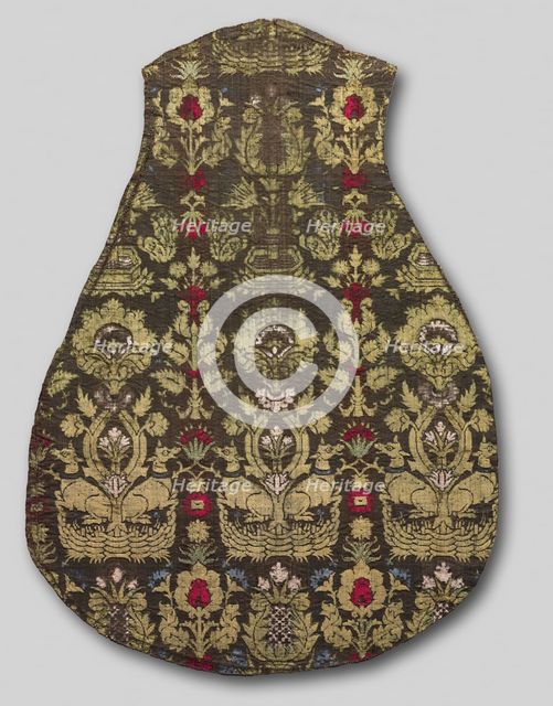Six-Color Chasuble Front with Animal Pattern, 1415-25. Creator: Unknown.