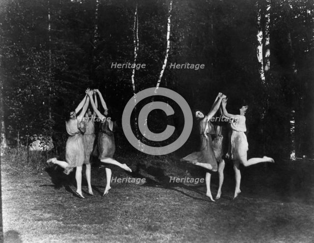 Six dancing figures, n.d.. Creator: Frances Benjamin Johnston.