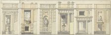 Six designs for a decorative wall, c.1752-c.1819. Creator: Juriaan Andriessen