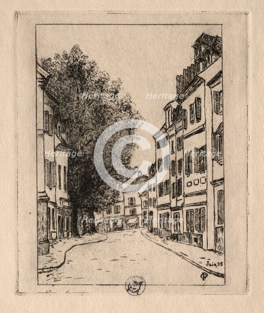 Six Etchings: Notre Dame, Pontoise, 1895. Creator: Paul Gachet (French, 1828-1909).