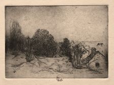 Six Etchings: Vesnots, Auvers on the Oise, 1895. Creator: Paul Gachet (French, 1828-1909)