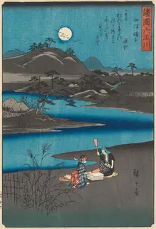 Six Jewel Rivers from Various Provinces (Shokoku Mu-Tamagawa), 1857., 1857. Creator: Ando Hiroshige