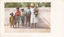 Six Little Pickaninnies, 1900 - 1902. Creator: Detroit Publishing Company