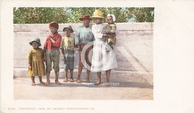 Six Little Pickaninnies, 1900 - 1902. Creator: Detroit Publishing Company.
