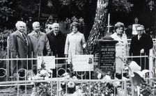 Six Russian scientists honouring the memory of Ferdinand Loesch, c1950s. Creator: Unknown