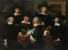 Six Regents and the Beadle of the Nieuwezijds Institute for the Outdoor Relief of the Poor, Amsterda Creator: Ferdinand Bol