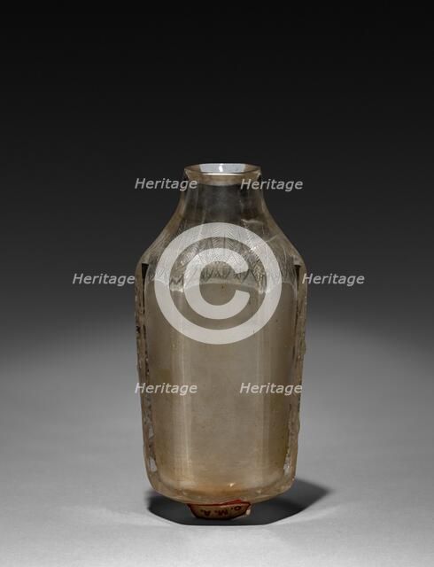 Six-Sided Bottle, 1644-1912. Creator: Unknown.