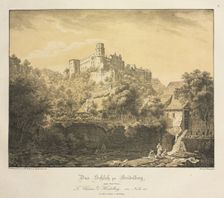 Six Views of Heidelberg Castle: Eastward , 1820. Creator: Ernst Fries (German, 1801-1833); Mohr & Winter, Heidelberg