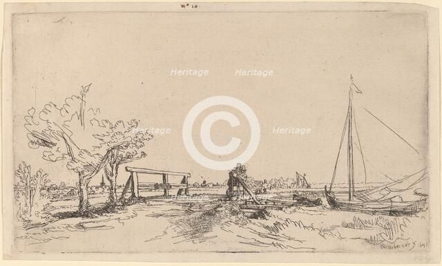 Six's Bridge, 1645. Creator: Rembrandt Harmensz van Rijn.