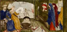 Sixteen tiles form eight illustrations of the Briar Rose tale, 1862-1865. Artists: William Morris, Sir Edward Coley Burne-Jones