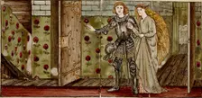 Sixteen tiles form eight illustrations of the Briar Rose tale, 1862-1865. Artists: William Morris, Sir Edward Coley Burne-Jones