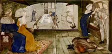Sixteen tiles form eight illustrations of the Briar Rose tale, 1862-1865. Artists: William Morris, Sir Edward Coley Burne-Jones