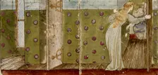 Sixteen tiles form eight illustrations of the Briar Rose tale, 1862-1865. Artists: William Morris, Sir Edward Coley Burne-Jones