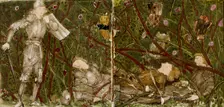 Sixteen tiles form eight illustrations of the Briar Rose tale, 1862-1865. Artists: William Morris, Sir Edward Coley Burne-Jones