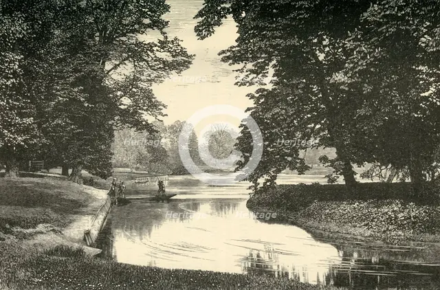 'Sixth Form Bench, and Fellows' Eyot', 1911. Creator: Unknown.