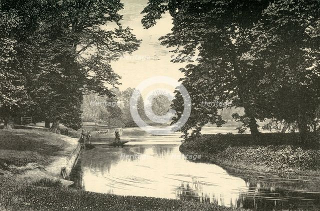 'Sixth Form Bench, and Fellows' Eyot', 1911. Creator: Unknown.