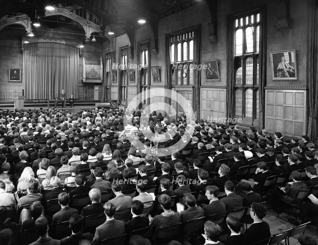 Sixth form conference, Sheffield University, Sheffield, South Yorkshire, 1967. Creator: Michael Walters.
