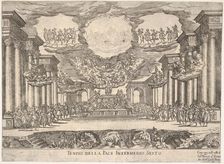 Sixth interlude: temple of peace (Intermedio sesto: tempio della pace), from the series S..., 1608. Creator: Remigio Cantagallina