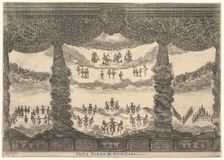 Sixth scene, the heavens, from The marriage of the gods (Le nozze degli Dei), 1637. Creator: Stefano della Bella