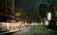 Sixth Street at night, St Paul, Minnesota, USA, 1915