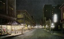 Sixth Street at night, St Paul, Minnesota, USA, 1915
