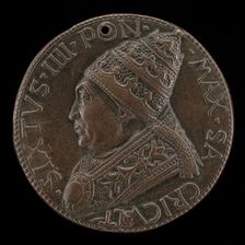 Sixtus IV (Francesco della Rovere, 1414-1484), Pope 1471 [obverse], 1481. Creator: Andrea Guacialoti