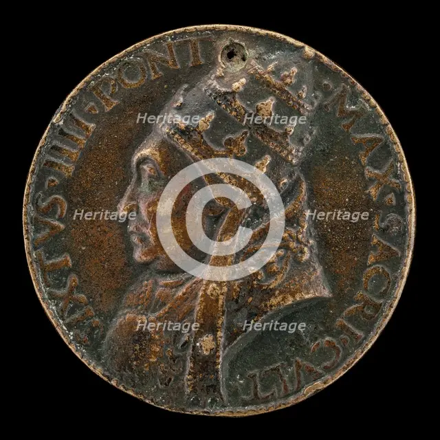 Sixtus IV (Francesco della Rovere, 1414-1484), Pope 1471 [obverse]. Creator: Lysippus Junior.