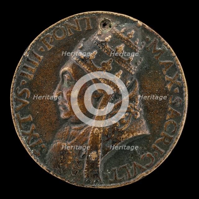 Sixtus IV (Francesco della Rovere, 1414-1484), Pope 1471 [obverse]. Creator: Lysippus Junior.