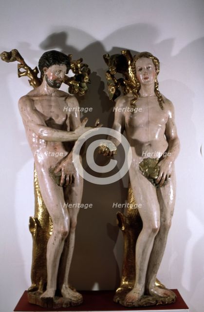 Size of the sixteenth century with Adam and Eve, by Domingo Antwerp.
