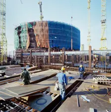 Sizewell B Power Station, Leiston, Suffolk Coast, Suffolk, 08/03/1990. Creator: John Laing plc