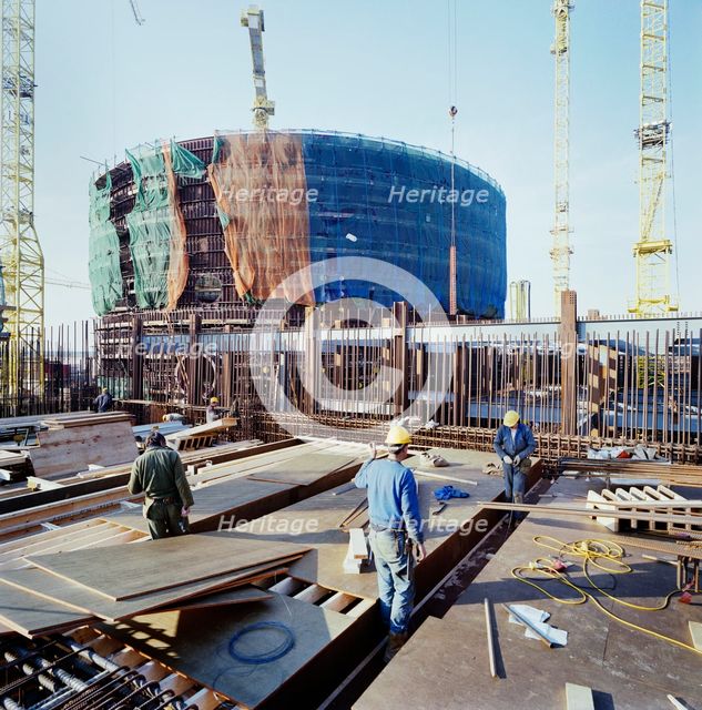 Sizewell 'B' Power Station, Leiston, Suffolk Coast, Suffolk, 08/03/1990. Creator: John Laing plc.