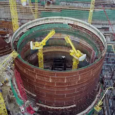 Sizewell B Power Station, Leiston, Suffolk Coast, Suffolk, 19/11/1990. Creator: John Laing plc