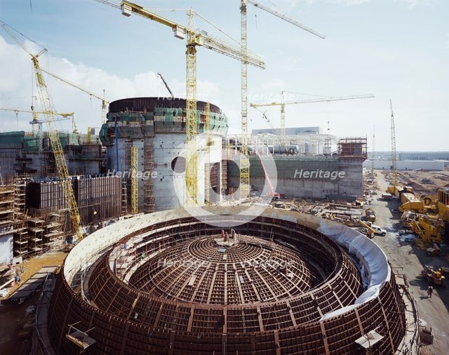 Sizewell 'B' Power Station, Leiston, Suffolk Coast, Suffolk, 24/04/1991. Creator: John Laing plc.