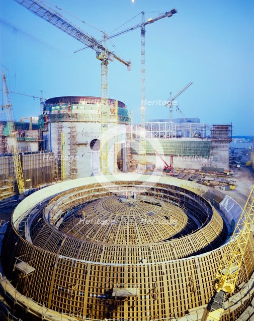 Sizewell 'B' Power Station, Leiston, Suffolk Coast, Suffolk, 24/04/1991. Creator: John Laing plc.