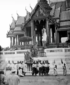 Siam (Thailand): the tonsurate ceremony of Prince Chulalongkorn, day 1, 1866. Creator: John Thomson