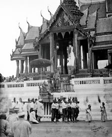 Siam (Thailand): the tonsurate ceremony of Prince Chulalongkorn, day 1, 1866. Creator: John Thomson