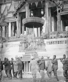 Siam (Thailand): the tonsurate ceremony of Prince Chulalongkorn, day 2, 1865. Creator: John Thomson