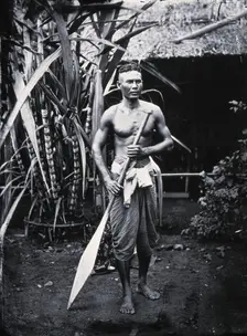 Siamese boatman, Siam [Thailand], 1866, (1981). Creator: Unknown