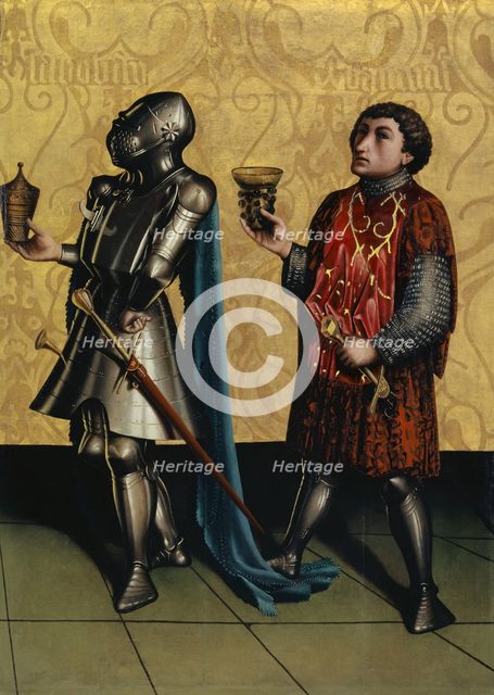 Sibbecai and Benaiah, 1435. Creator: Konrad Witz.