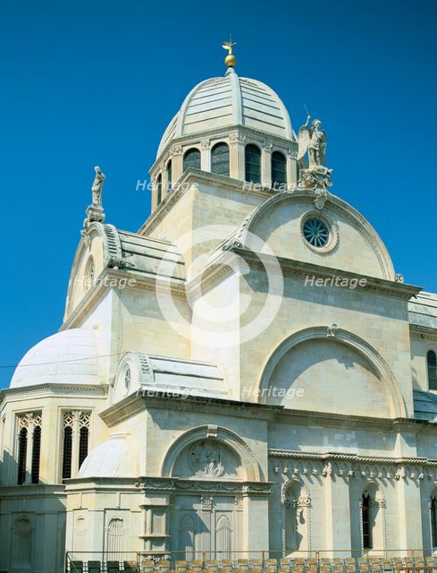 Sibenik cathedral, Croatia. Creator: Peter Thompson.