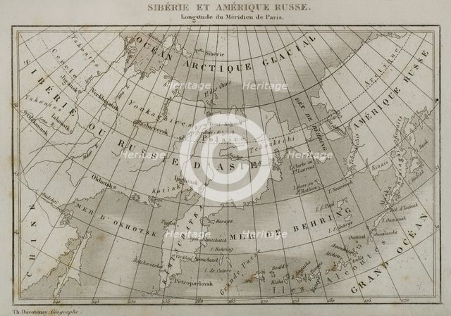 Siberia and Russian America, 1839.  Creator: Thunot Duvotenay.