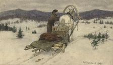 Siberian Expanse. In the Environs of Krasnoyarsk, 1904. Creator: Boris Vasilievich Smirnov