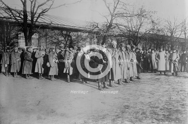 Siberian prisoners of Germans in Lodz, between 1914 and c1915. Creator: Bain News Service.